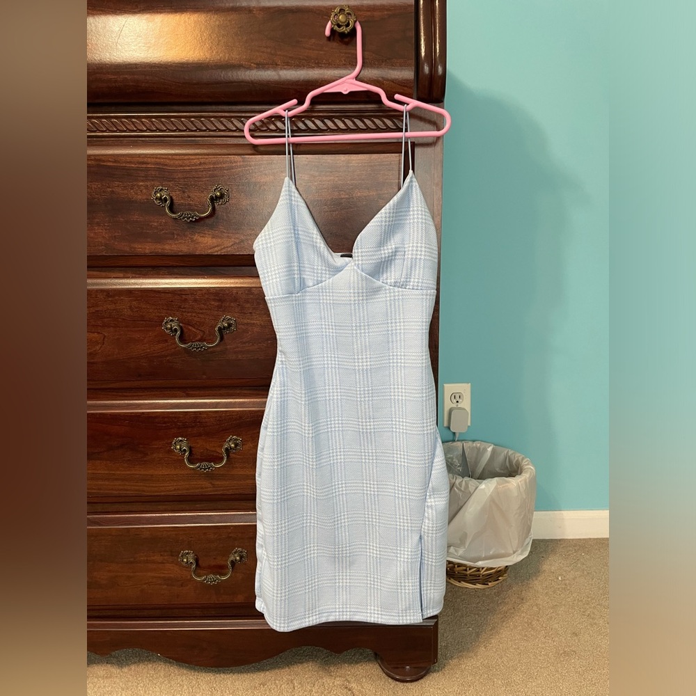 White and Blue Dress